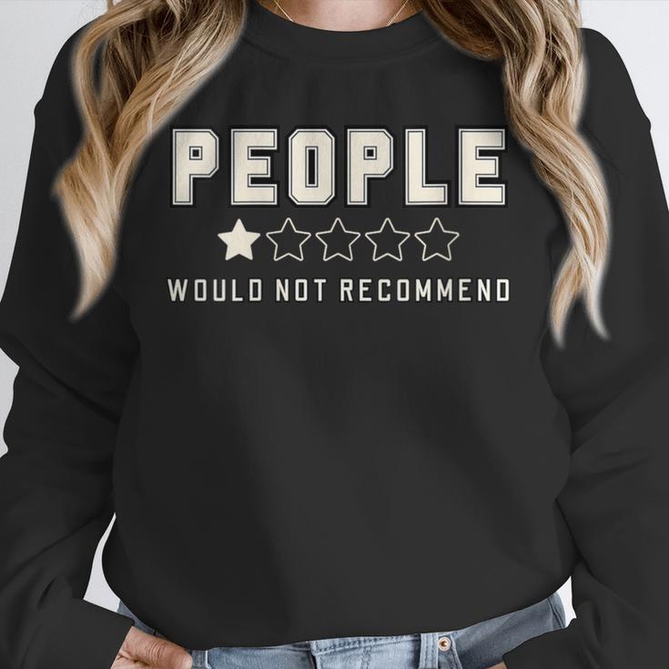 People One Star Rating Would Not Recommend Introverts Unisex Sweatshirt People One Star Rating Would Not Recommend Introverts Unisex Sweatshirt