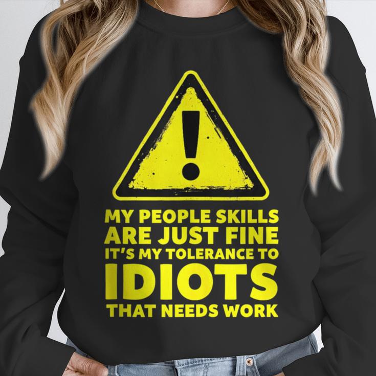 My People Skills Are Just Fine Sarcastic Introvert Unisex Sweatshirt