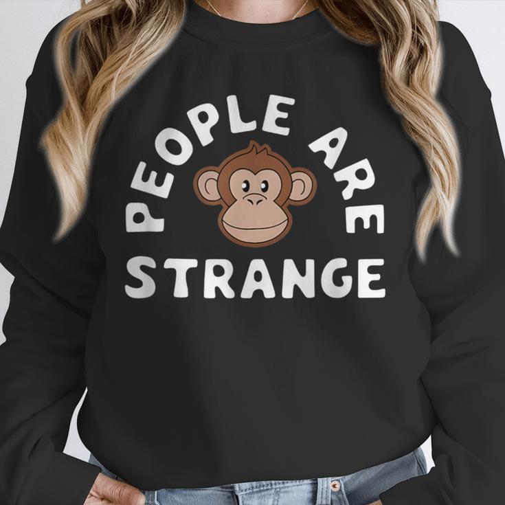 People Are Strange Monkey Introvert People Hater Unisex Sweatshirt People Are Strange Monkey Introvert People Hater Unisex Sweatshirt