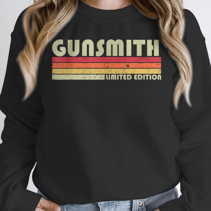 Personal Christmas Retro Vintage Graduation Gunsmith Job Title Profession Birthday Worker Idea Unisex Sweatshirt