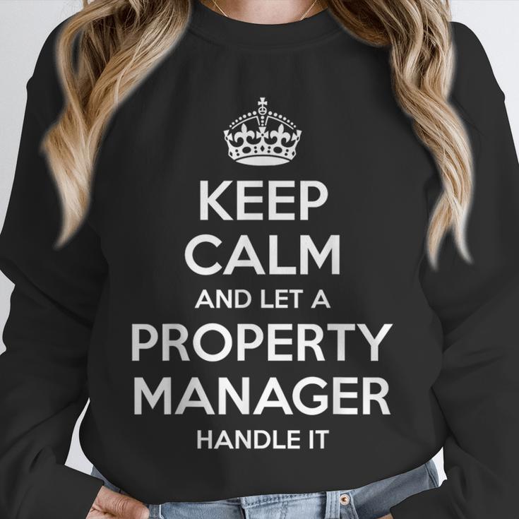 Personalized Keep Calm Graduation Christmas Team PROPERTY MANAGER Job Title Profession Birthday Unisex Sweatshirt