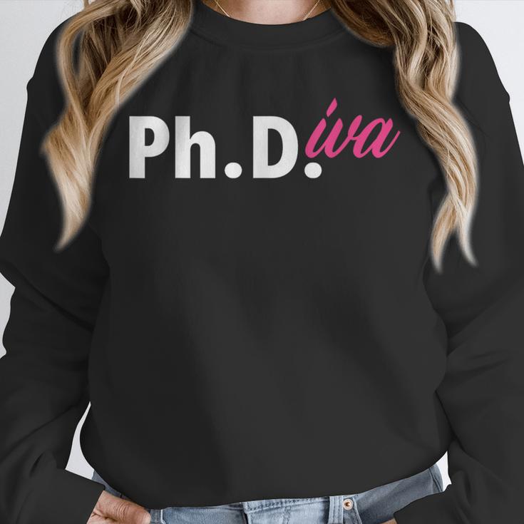 Ph Diva Women Dissertation Doctoral Degree Graduation PhD Unisex Sweatshirt