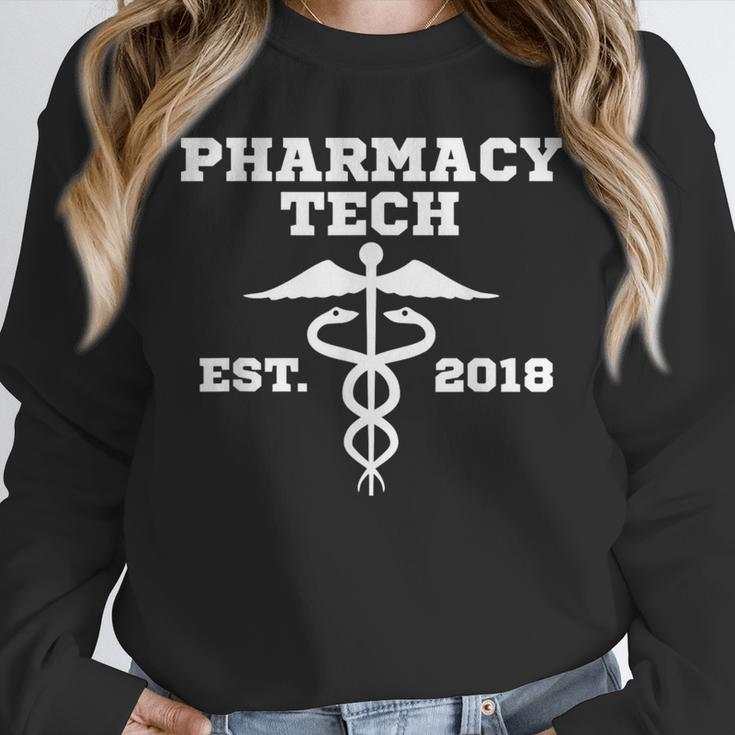 Pharmacy Tech GraduationShirt Student Est 2018 Unisex Sweatshirt