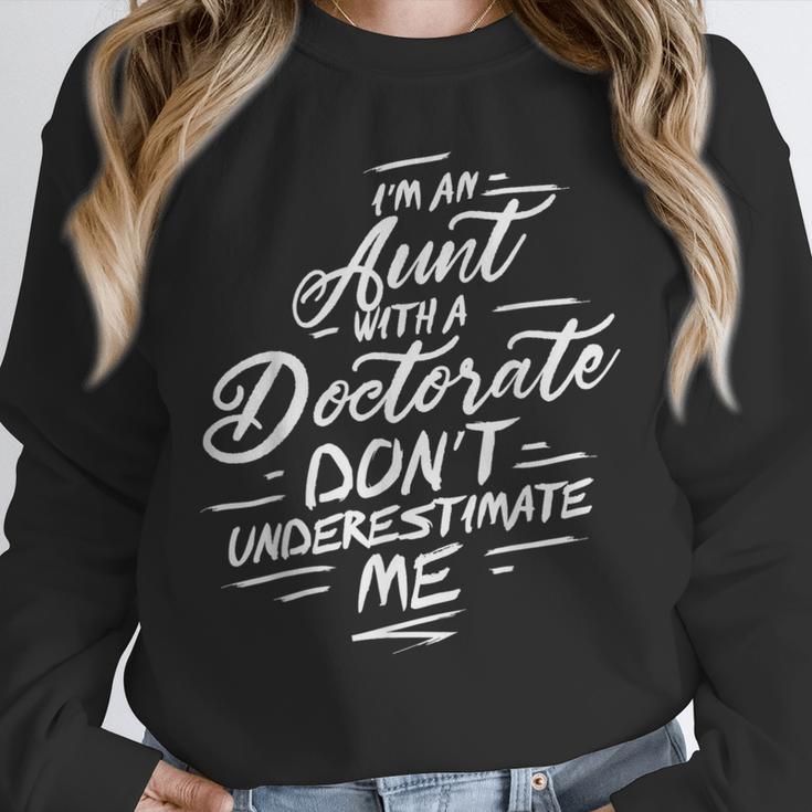 Phd Aunt Shirt Doctorate Graduations Doctoral Unisex Sweatshirt