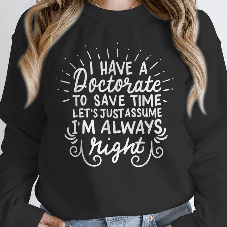 PhD Doctorate Doctoral Degree Graduation Unisex Sweatshirt