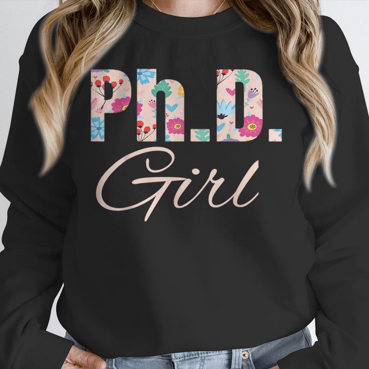 PhD Girl Doctorate Degree Graduation Women Her Psychology Unisex Sweatshirt