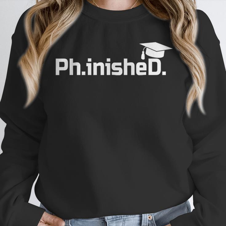 PhD Graduation Doctorate Degree Graduate PhinisheD Unisex Sweatshirt