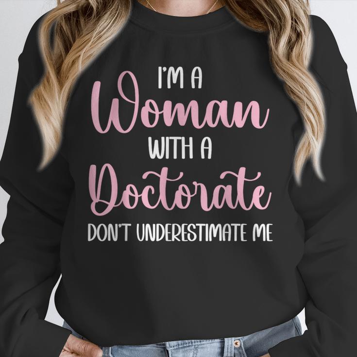PhD Graduation Woman With A Doctorate Degree Unisex Sweatshirt