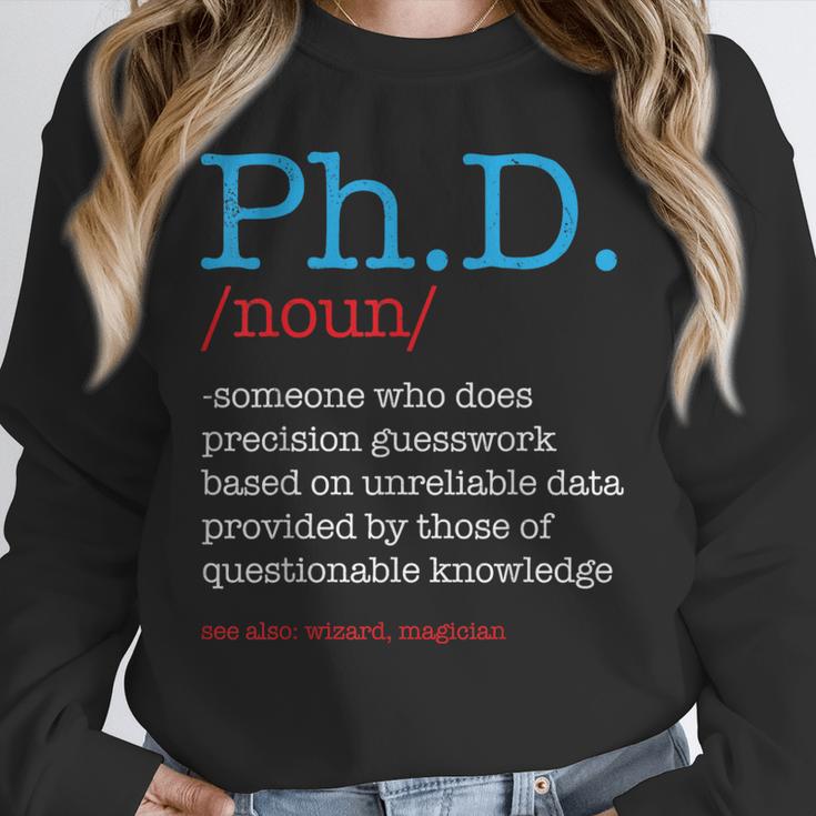 PhD PHD Student Definition Sarcastic Graduation Unisex Sweatshirt