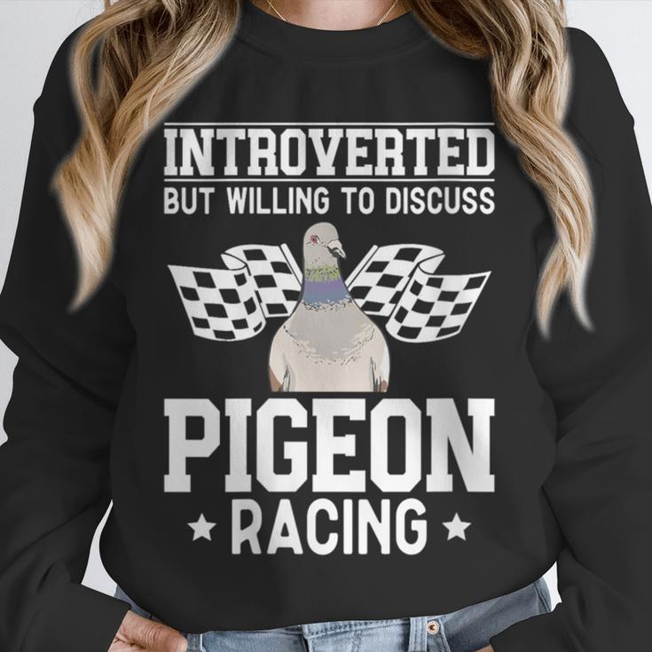 Pigeon Racing Introvert Pigeon Breeder Homing Pigeon Unisex Sweatshirt