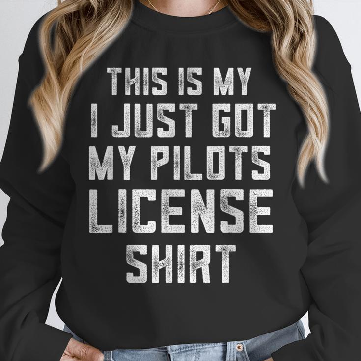 Pilots License In Training Future Flight School Graduation Unisex Sweatshirt