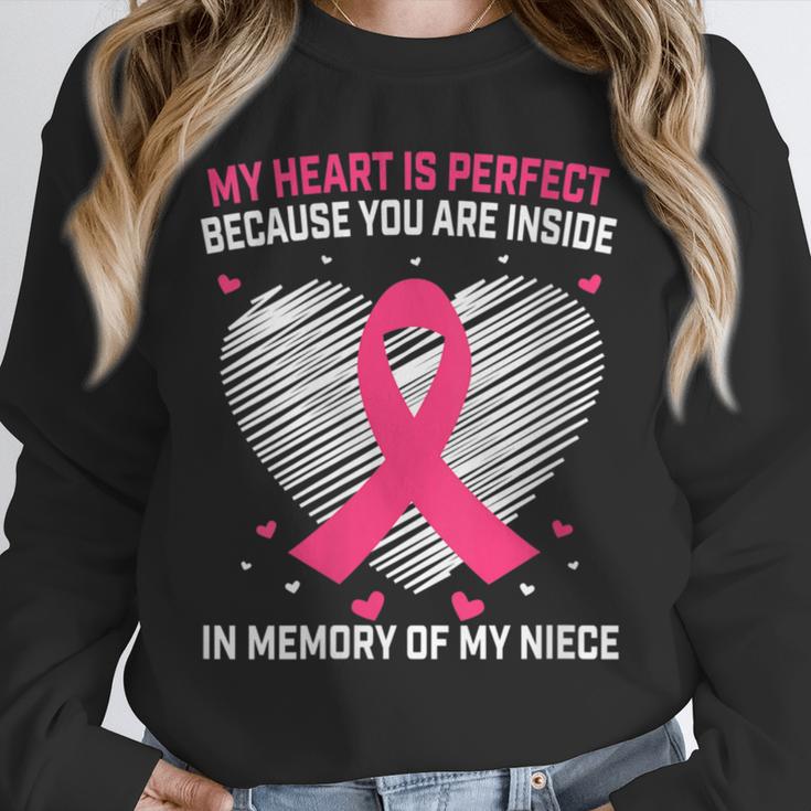 Pink Breast Cancer Awareness Women Men In Memory Of My Niece Unisex Sweatshirt