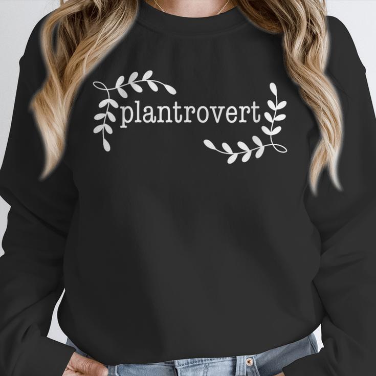 Plantrovert Introvert Gardener Plant Lady Unisex Sweatshirt
