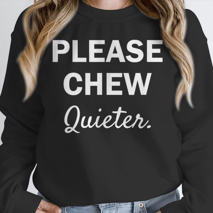 Please Chew Quieter Introvert Unisex Sweatshirt Please Chew Quieter Introvert Unisex Sweatshirt