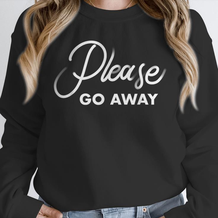 Please Go Away I'm Introverting Sarcastic Introvert Unisex Sweatshirt