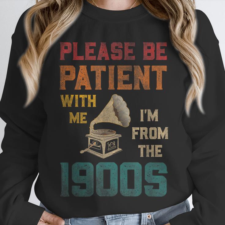 Please Be Patient With Me I'm From The 1900s Cool Gramophone Unisex Sweatshirt
