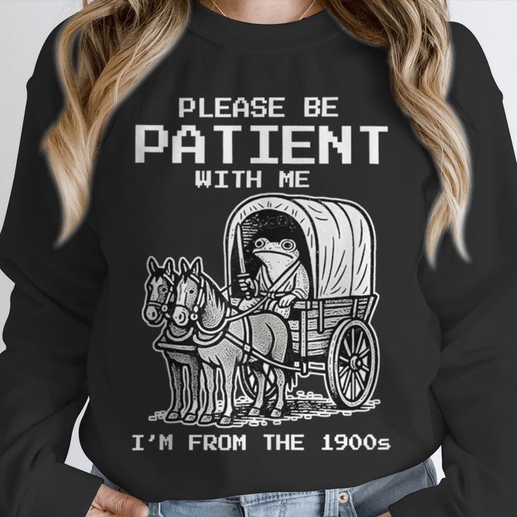 Please Be Patient With Me I'm From The 1900s Frog Unisex Sweatshirt