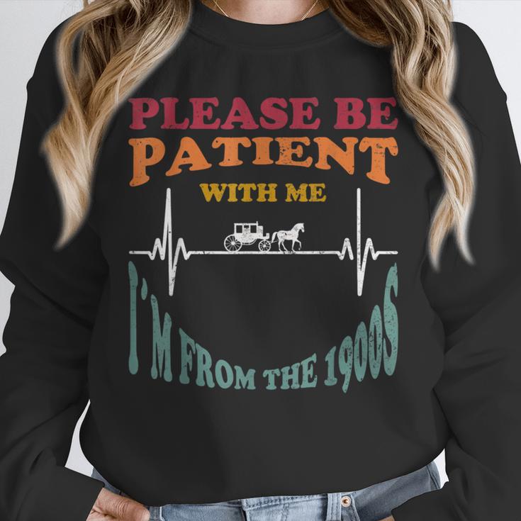 Please Be Patient With Me I'm From The 1900s Heart Beat Unisex Sweatshirt