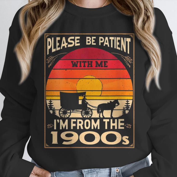 Please Be Patient I'm From The 1900s Sunset Vintage Wagon Unisex Sweatshirt