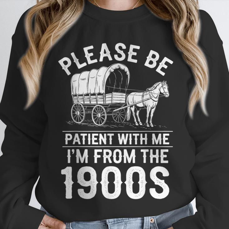 Please Be Patient I'm From The 1900s Vintage Humor 90s Kids Unisex Sweatshirt