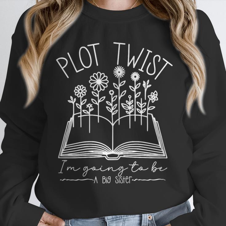 Plot Twist I'm Going To Be A Big Sister Literary Book Kids Unisex Sweatshirt