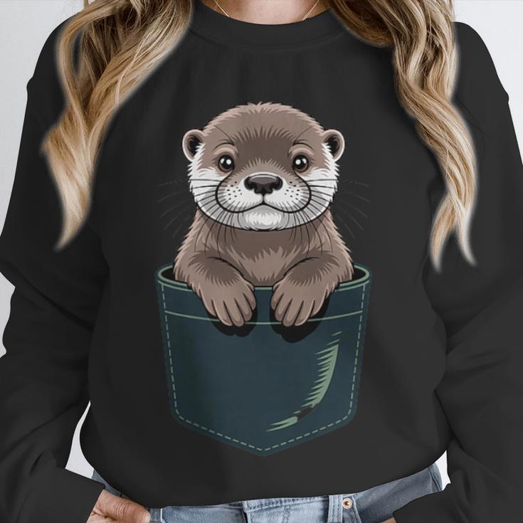 Pocket Otter Lover Introvert Cute Animal Fun Surprise Unisex Sweatshirt Pocket Otter Lover Introvert Cute Animal Fun Surprise Unisex Sweatshirt