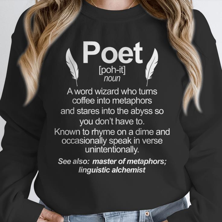 Poetry Poem Author Literature Book Lover Book Worm Poet Unisex Sweatshirt