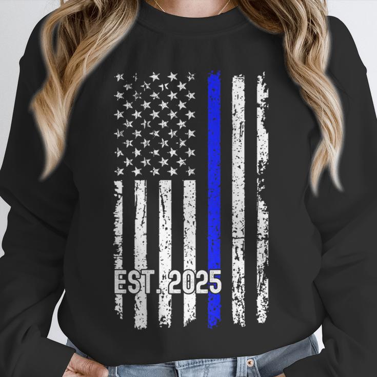 Police Graduation Est 2025 Back Print Police Academy Vintage Unisex Sweatshirt
