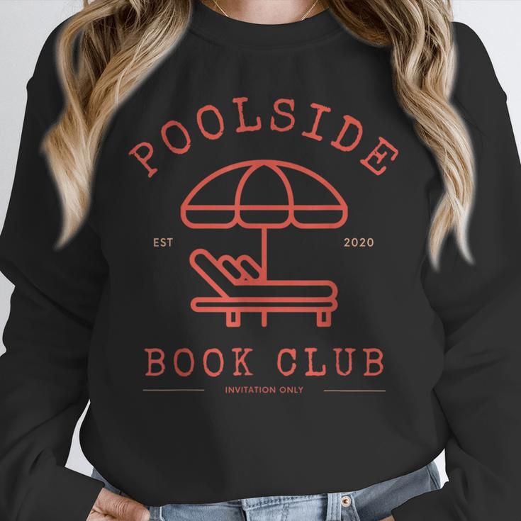 Poolside Book Club Summer Reading Book Lover Swimming Shirt Men Women Unisex Sweatshirt