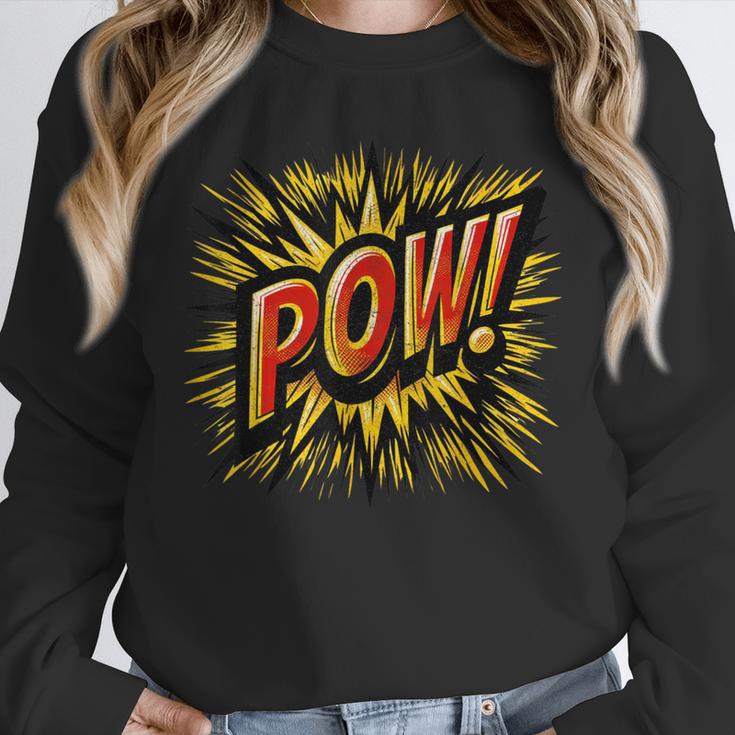 POW Comic Book Retro Artwork – Cartoon Collector Unisex Sweatshirt