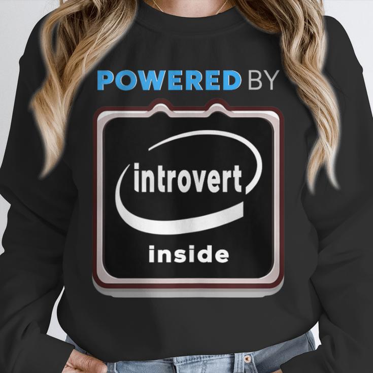 Powered By Introvert Inside Embrace Your Quiet Strength Unisex Sweatshirt