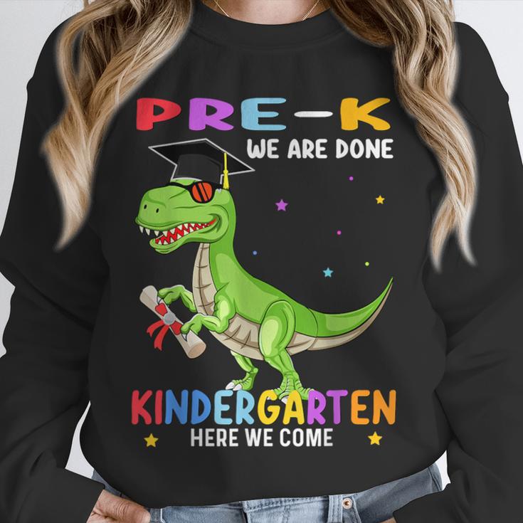 Pre k Graduation We Are Done Class 2023 Pre-k Dinosaur Boys Unisex Sweatshirt