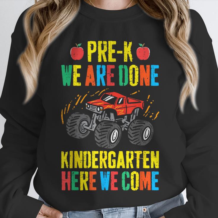 Pre-K Graduation Monster Truck Kindergarten Here We Come Unisex Sweatshirt