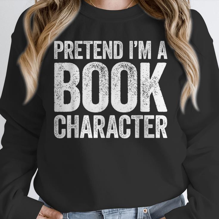 Pretend I'm A Book Character Shirt Adult Kids Costume Unisex Sweatshirt Pretend I'm A Book Character Shirt Adult Kids Costume Unisex Sweatshirt