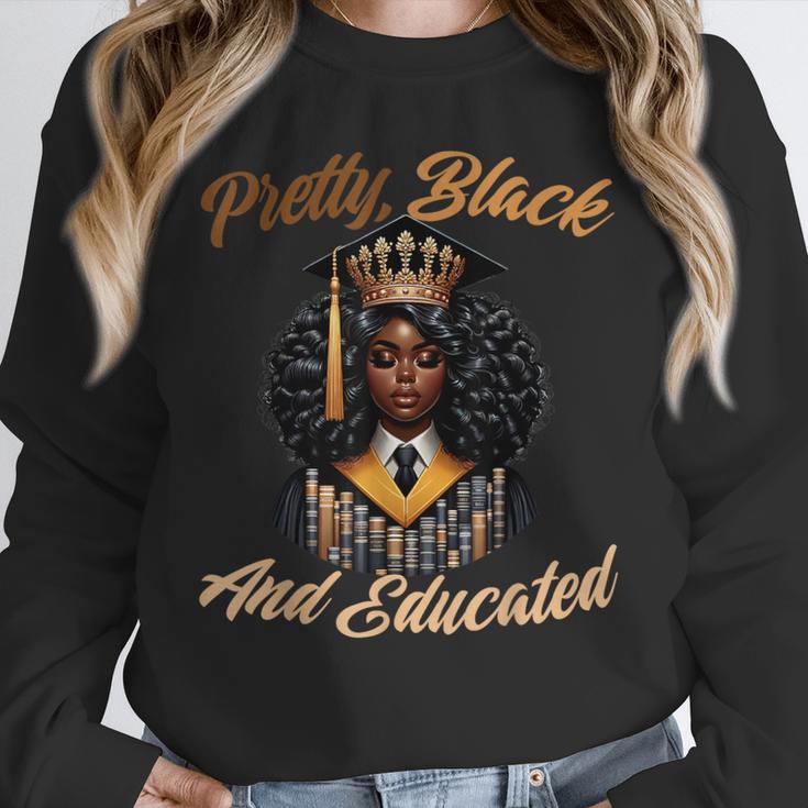 Pretty Educated African American Graduation Class 2024 Unisex Sweatshirt
