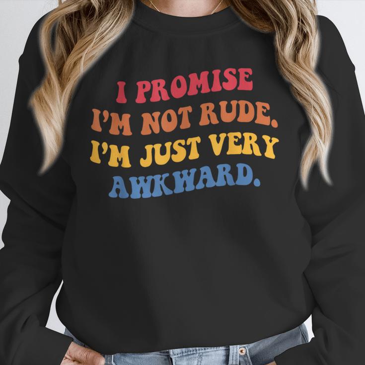I Promise I'm Not Rude I'm Just Very Awkward Introvert Unisex Sweatshirt