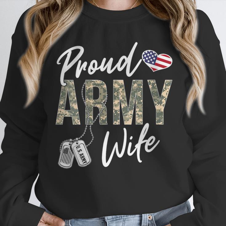 Proud Army Wife Army Graduation Wife US Army Wife Unisex Sweatshirt