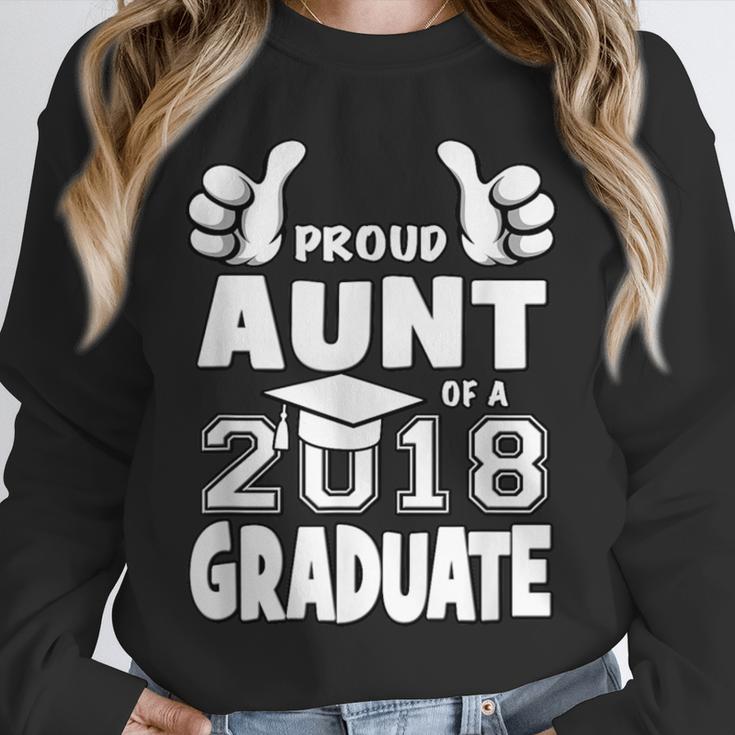 Proud Aunt Of A 2018 Graduate Senior Graduation School Shirt Unisex Sweatshirt