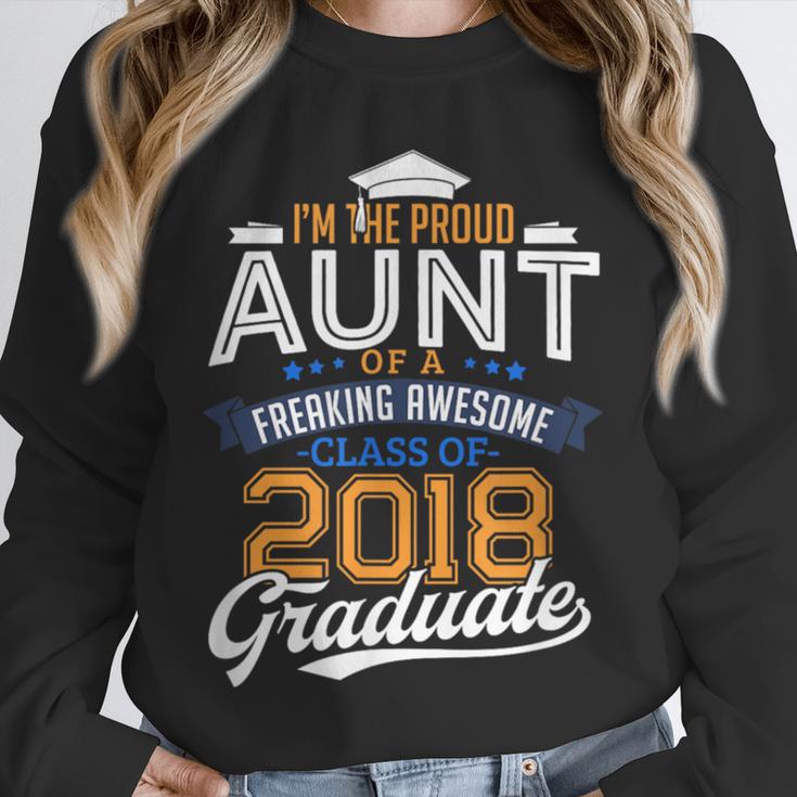 Proud Aunt Of 2018 Graduate Shirt Graduation Grad Class Unisex Sweatshirt