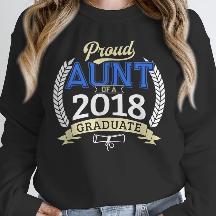 Proud Aunt Of 2018 Graduate Shirt Graduation Grad Unisex Sweatshirt