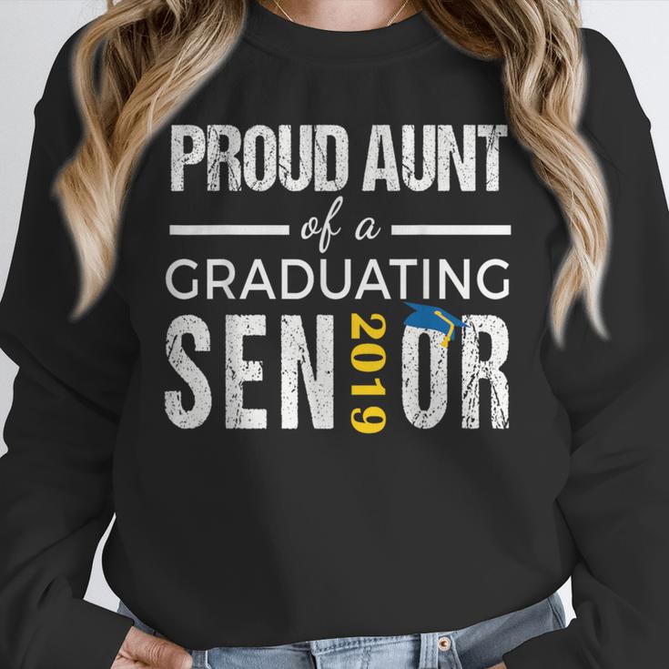 Proud Aunt Of 2019 Senior Graduation Shirt Family Graduation Unisex Sweatshirt