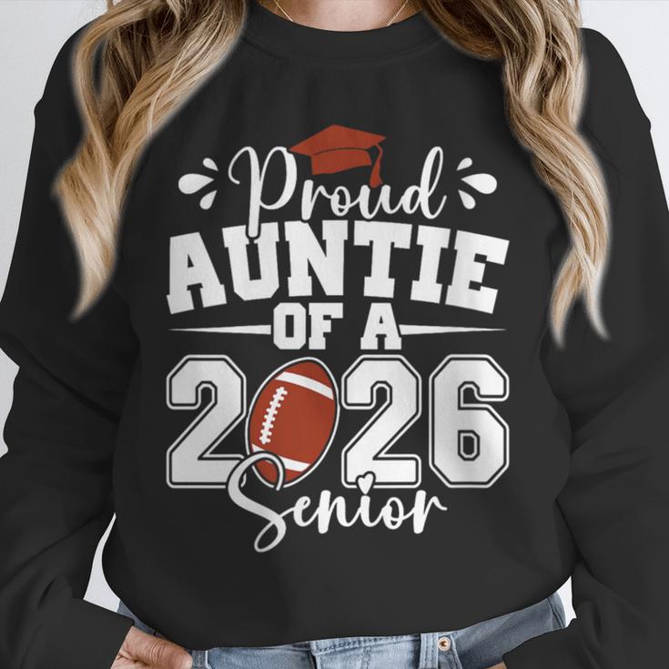 Proud Auntie Of A 2026 Senior Football Graduation Family Unisex Sweatshirt