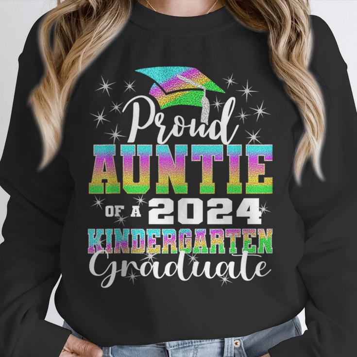 Proud Auntie Of Kindergarten Graduate 2024 Graduation Auntie Unisex Sweatshirt