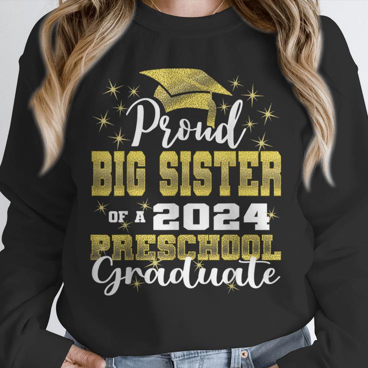 Proud Big Sister Of Pre School Graduate 2024 Graduation Big Unisex Sweatshirt