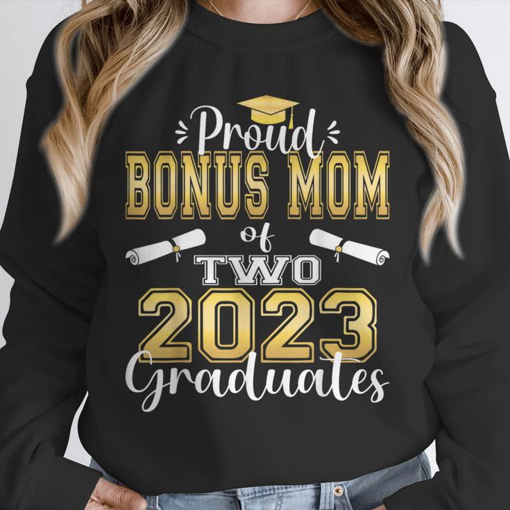 Proud Bonus Mom Of Two 2023 Graduate Class 2023 Graduation Unisex Sweatshirt
