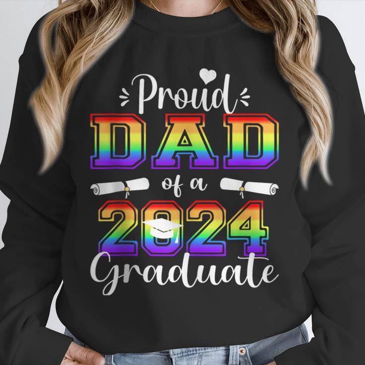 Proud Dad Of 2024 Graduate Class 2024 Graduation Family Unisex Sweatshirt