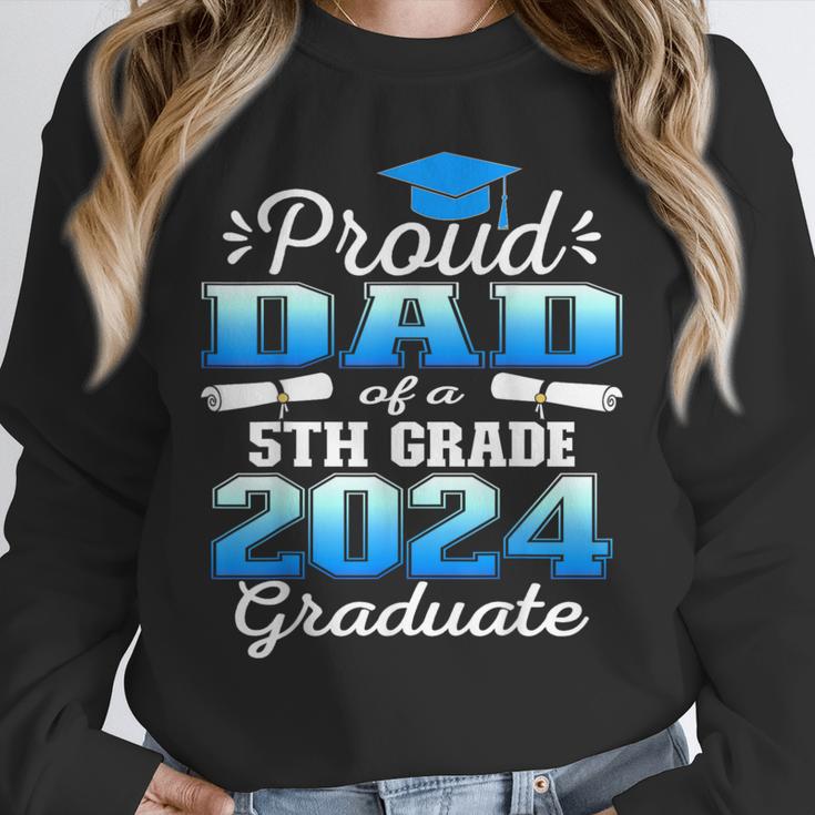 Proud Dad Of 5th Grade Graduate 2024 Elementary Graduation Unisex Sweatshirt