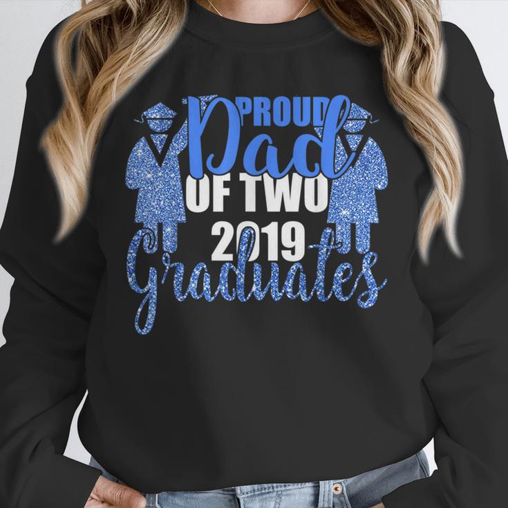 Proud Dad Of Two 2019 Graduates Twin Papa Graduation Unisex Sweatshirt