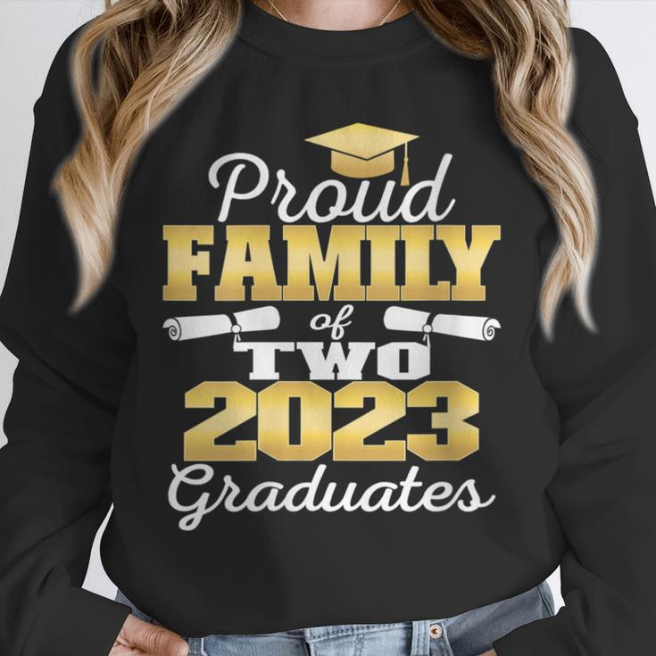 Proud Family Of Two 2023 Graduate Class 2023 Graduation Unisex Sweatshirt