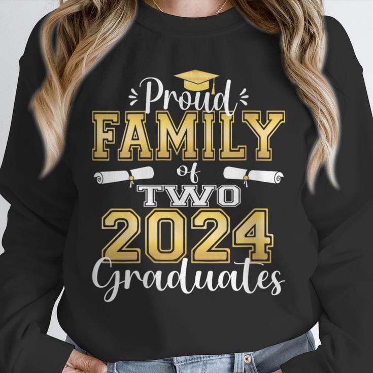 Proud Family Of Two 2024 Graduate Class 2024 Graduation Unisex Sweatshirt